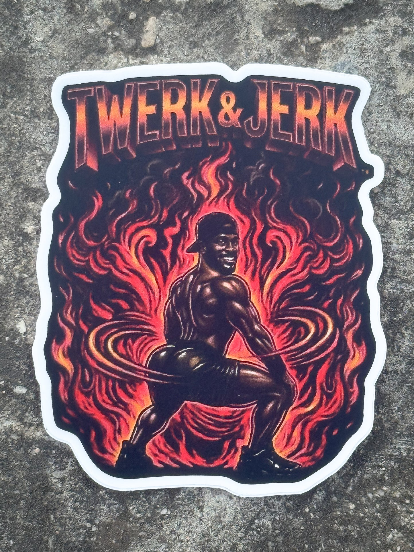 "TWERK & JERK" Custom Vinyl Sticker