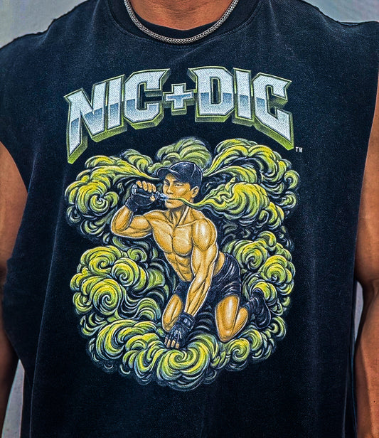 "NIC + DIC" Custom Cropped Cutoff