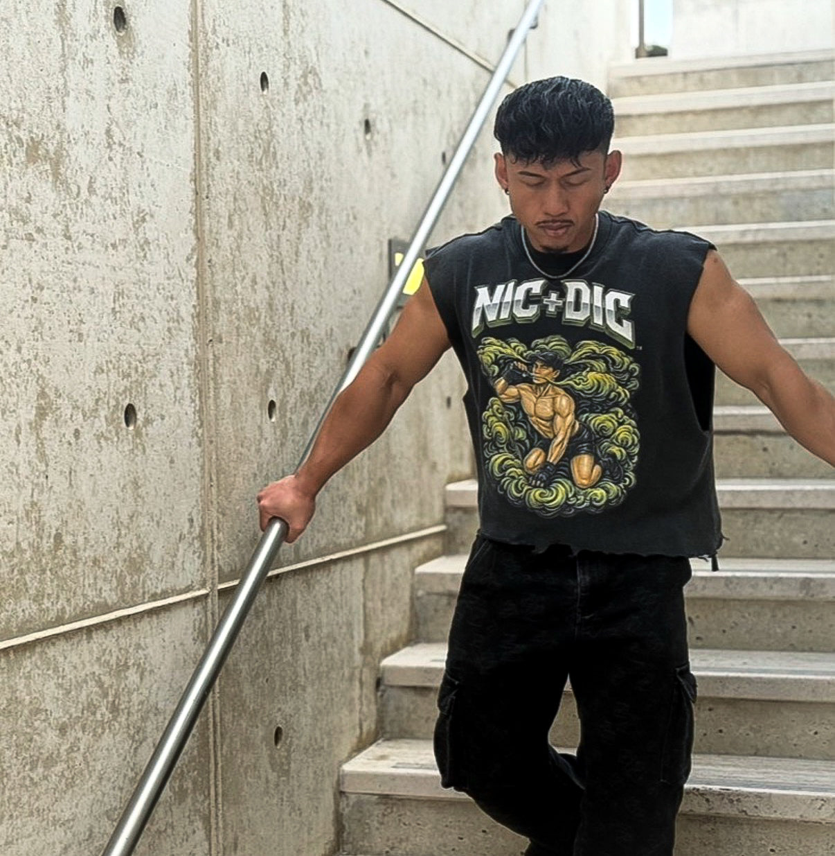 "NIC + DIC" Custom Cropped Cutoff