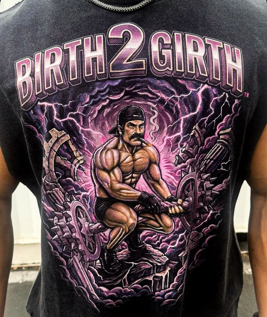 "BIRTH 2 GIRTH" Custom Cropped Cutoff
