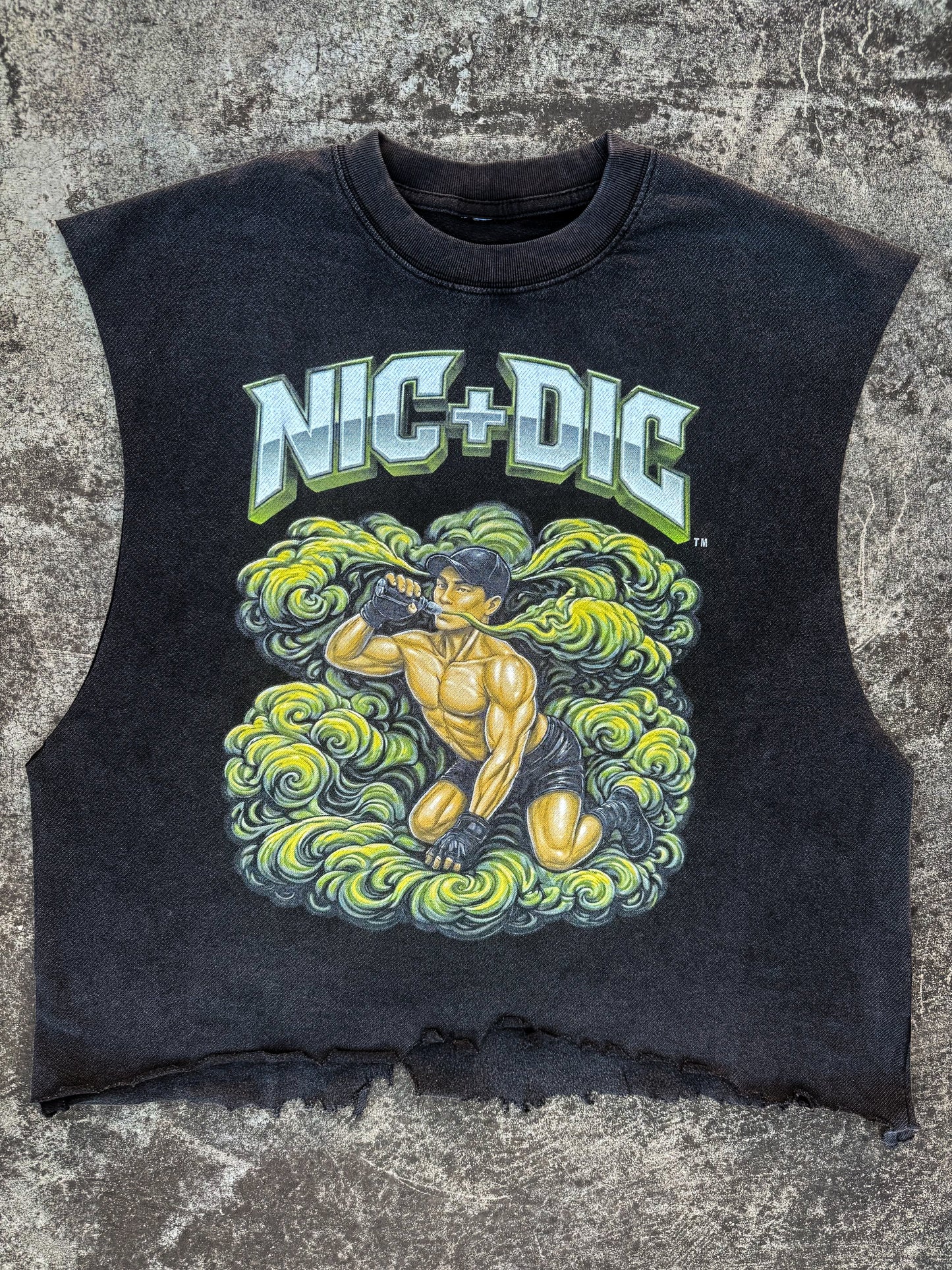 "NIC + DIC" Custom Cropped Cutoff