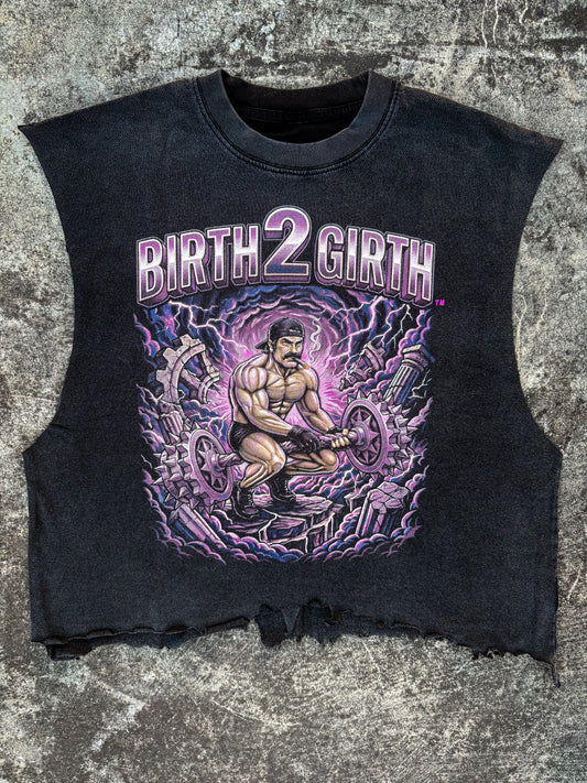 "BIRTH 2 GIRTH" Custom Cropped Cutoff