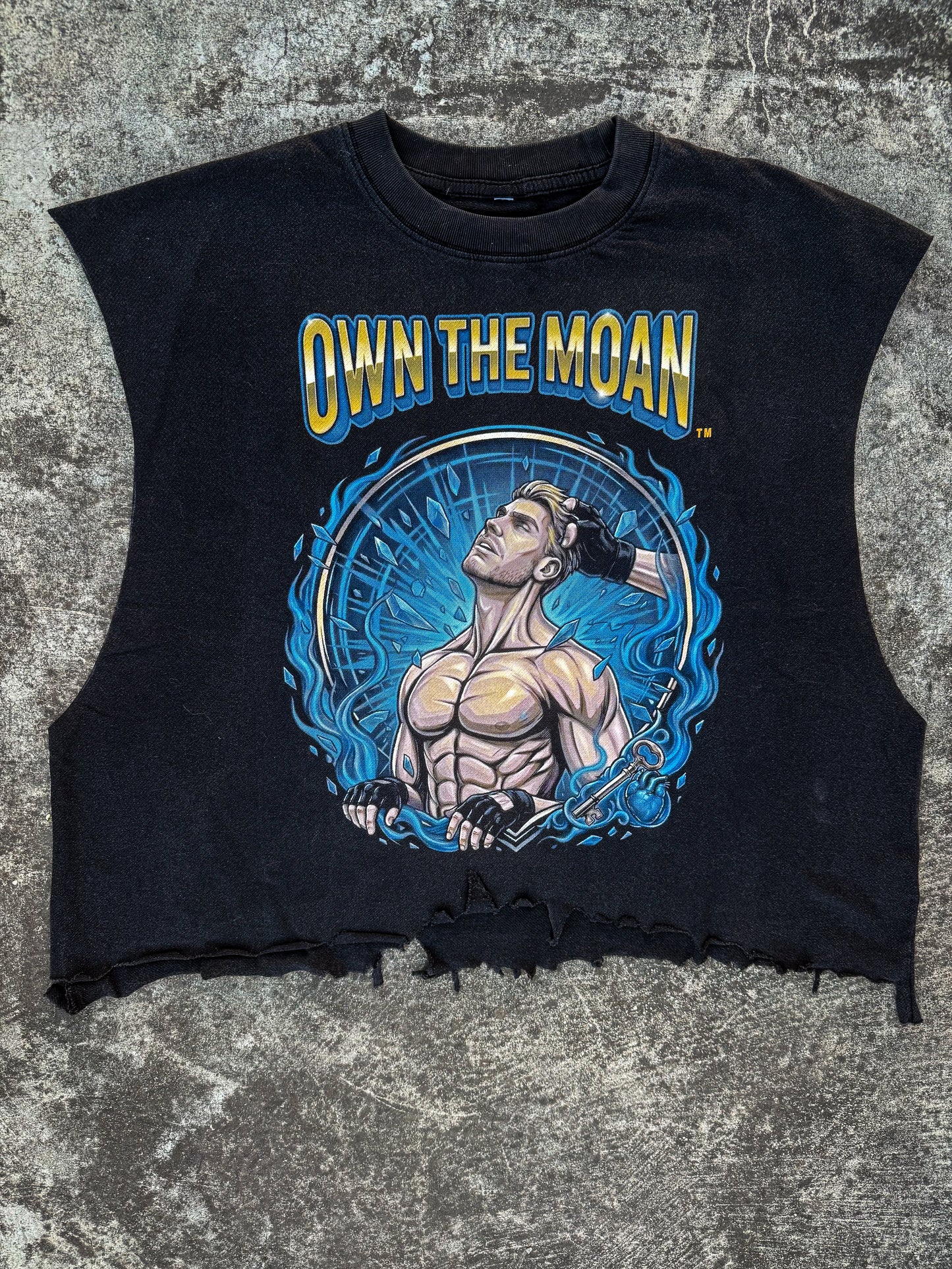 "OWN THE MOAN" Custom Cropped Cutoff
