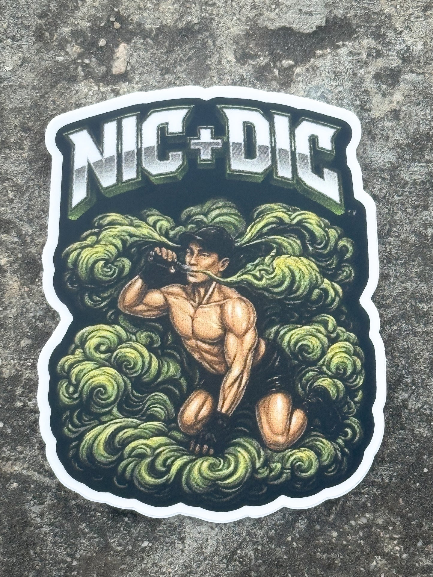 "NIC + DIC" Custom Vinyl Sticker