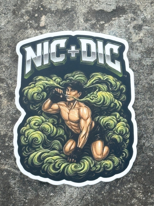 "NIC + DIC" Custom Vinyl Sticker